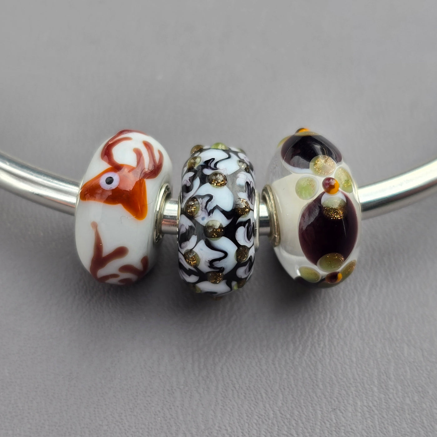 Marble Reindeer Trio