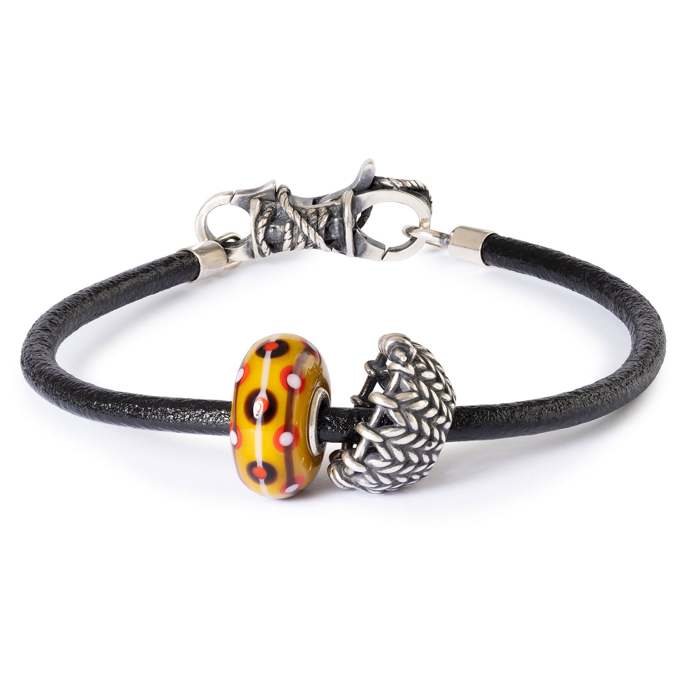 Love of Knitting Leather Bracelet