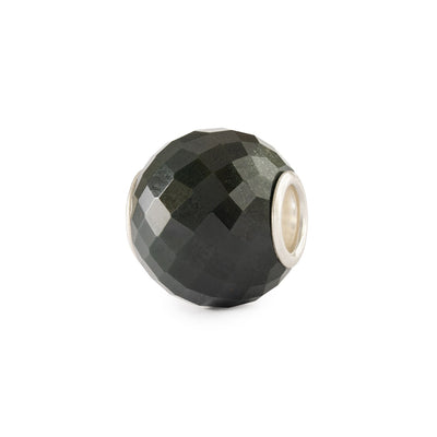 Round Green Chalcedony Facet Bead