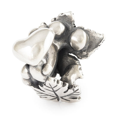 Chestnut Heart Silver Bead