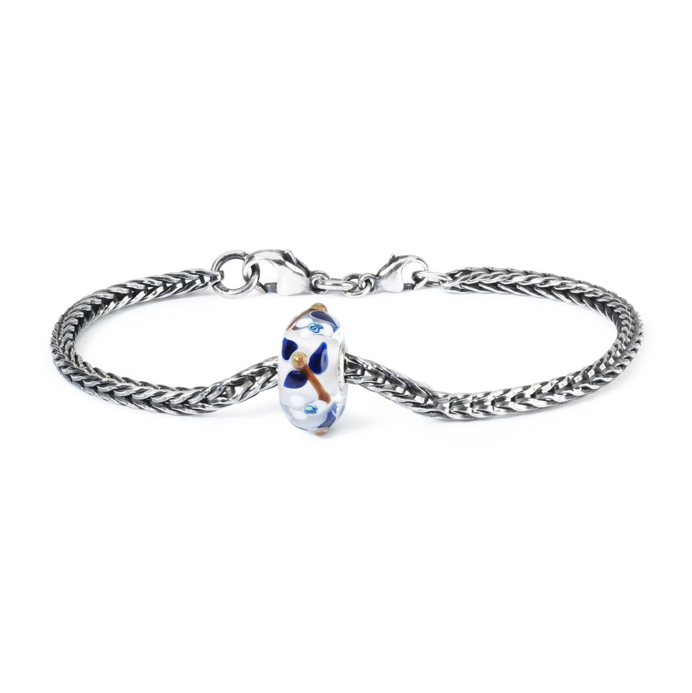 Summer Blossom Silver Bracelet, Basic Lock