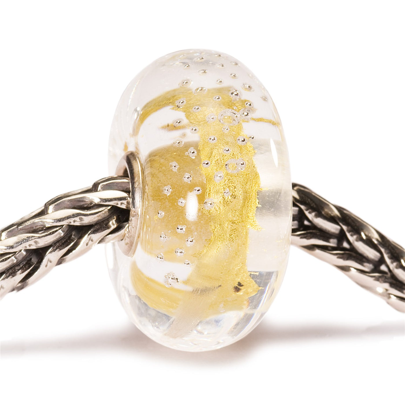 Gold Silver Trace Bead
