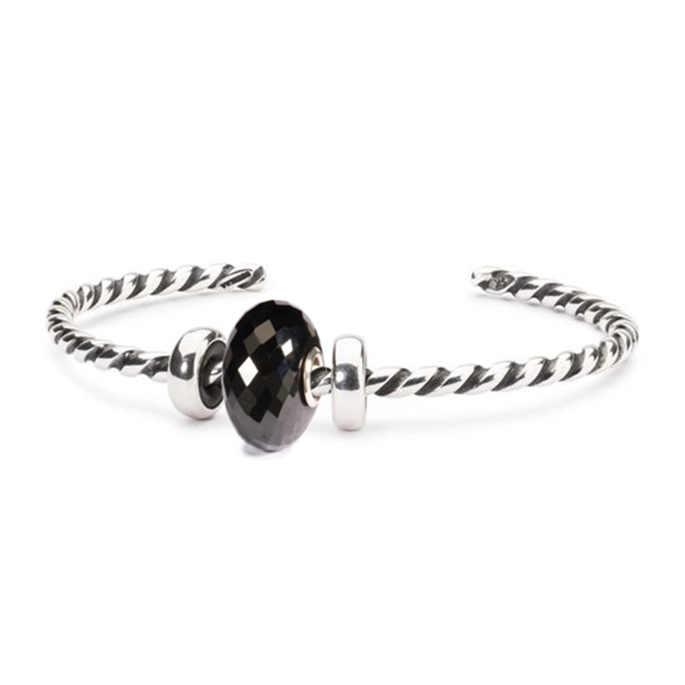 Black Onyx Twisted Bangle