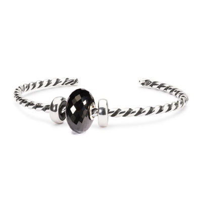 Black Onyx Twisted Bangle