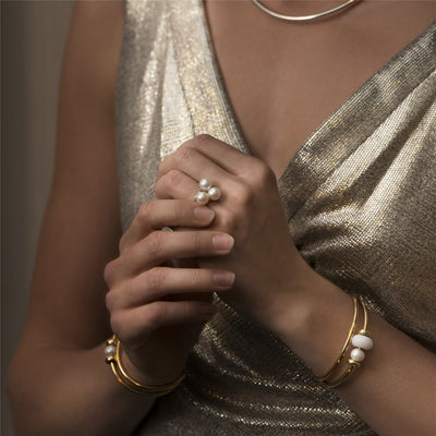 Pearl Ring, White