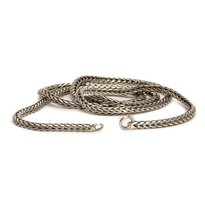 Sterling silver necklace with simple and elegant design. Does not include a clasp.