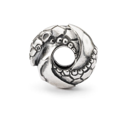 Silver armadillo bead