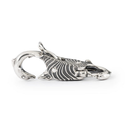 Dolphins fun silver jewellery clasp