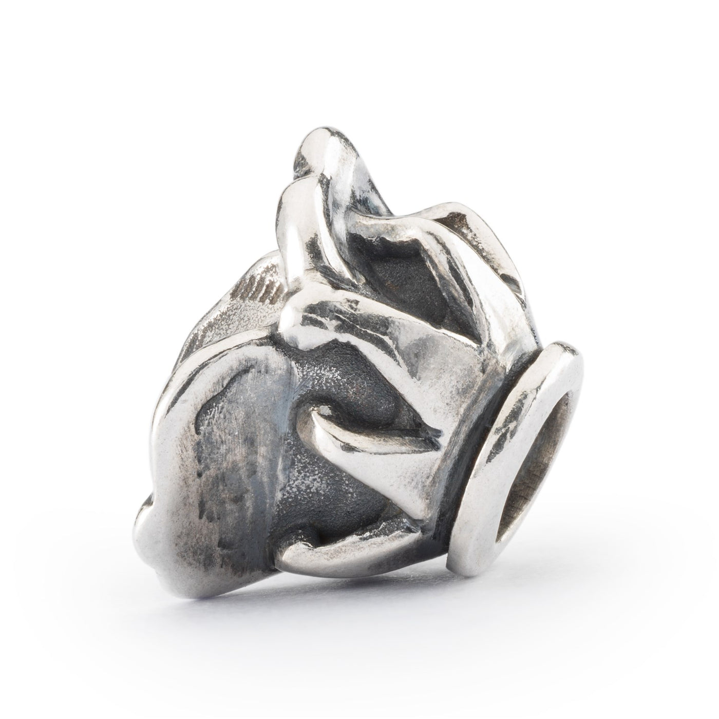 A playful and quirky bead featuring a jester's hat design in sterling silver, adds a touch of humor and fun to your bracelet.