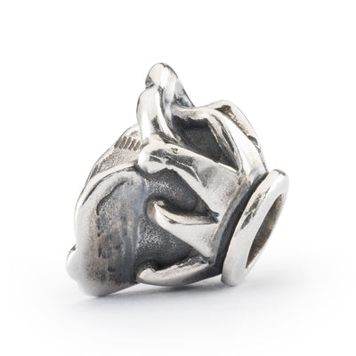 A playful and quirky bead featuring a jester's hat design in sterling silver, adds a touch of humor and fun to your bracelet.