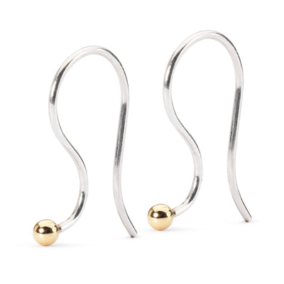 Peacock Pearl Oval Drops with Sterling Silver and Gold Hooks