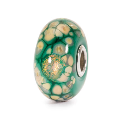 Green Flower Mosaic Bead
