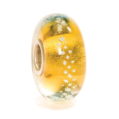 Silver Trace, Beige/Blue Bead