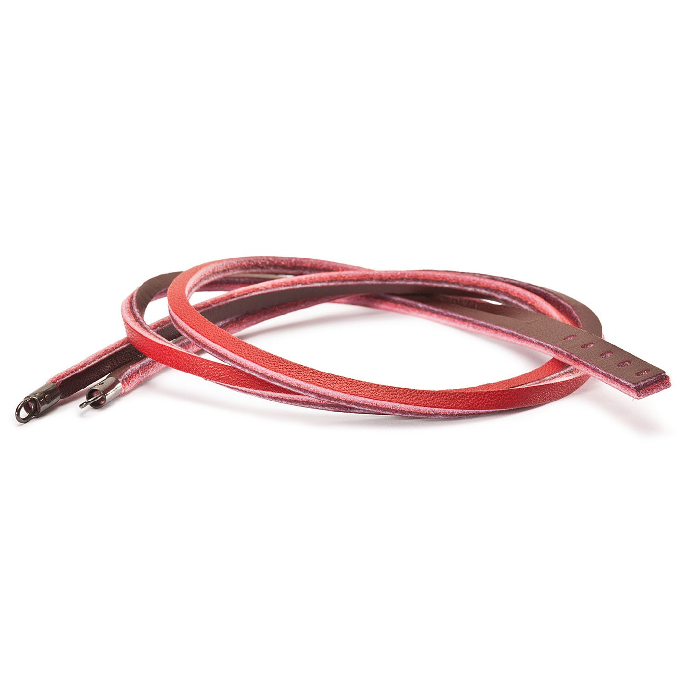 Spiritual Ornament Red Double Leather Bracelet