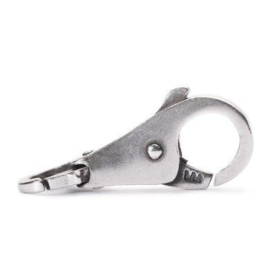 Leather Bracelet Black/Grey with Sterling Silver Plain Lock