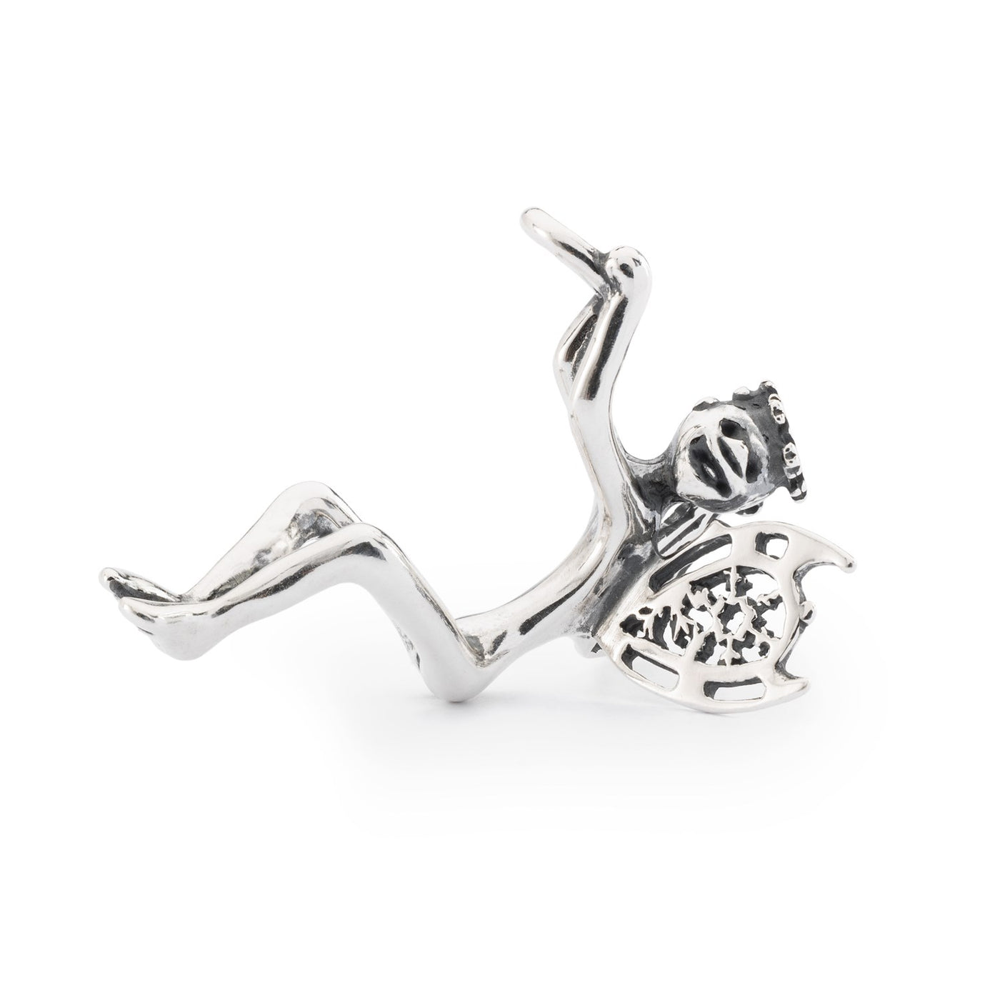 Snow Fairy Pendant - A whimsical and enchanting silver pendant featuring a fairy design. Perfect for adding a touch of fantasy to your jewelry collection.