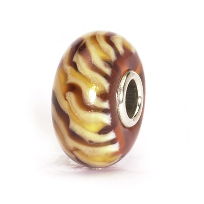 Clear Brown Braid Bead